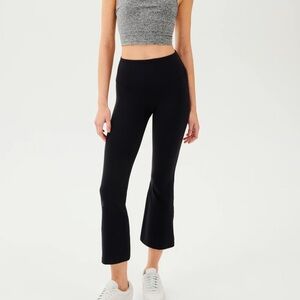 Splits59 Raquel High Waist Crop Leggings in Black